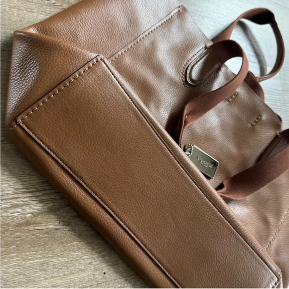 Coach Large Derby Tote in Saddle Brown Pebble Leather
Style F59818 - Picture 9 of 10